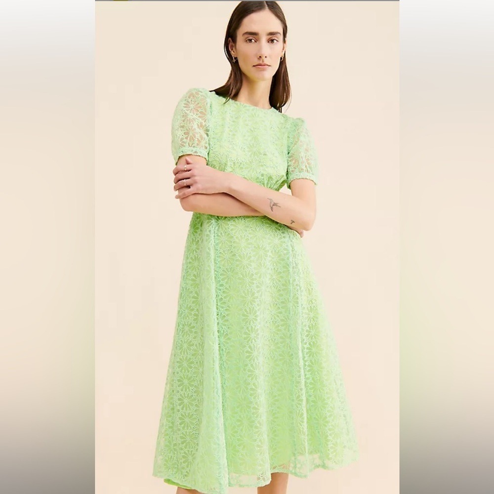 Greylin at Anthropologie‎ Suki embroidered Midi Dress medium party maximalist